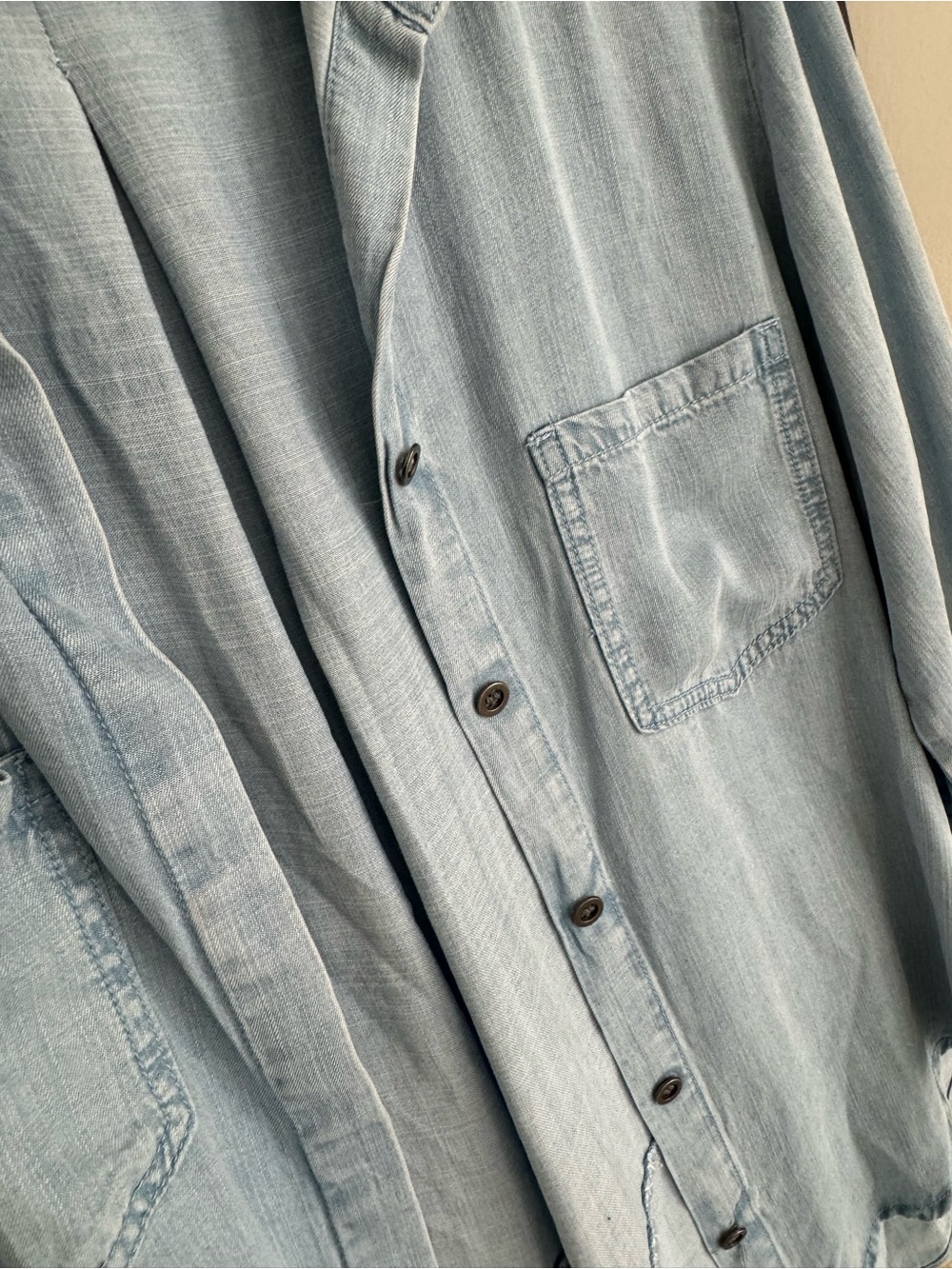 Velvet Heart Light Blue Casual Button-Down Shirt - Picture 3 of 6